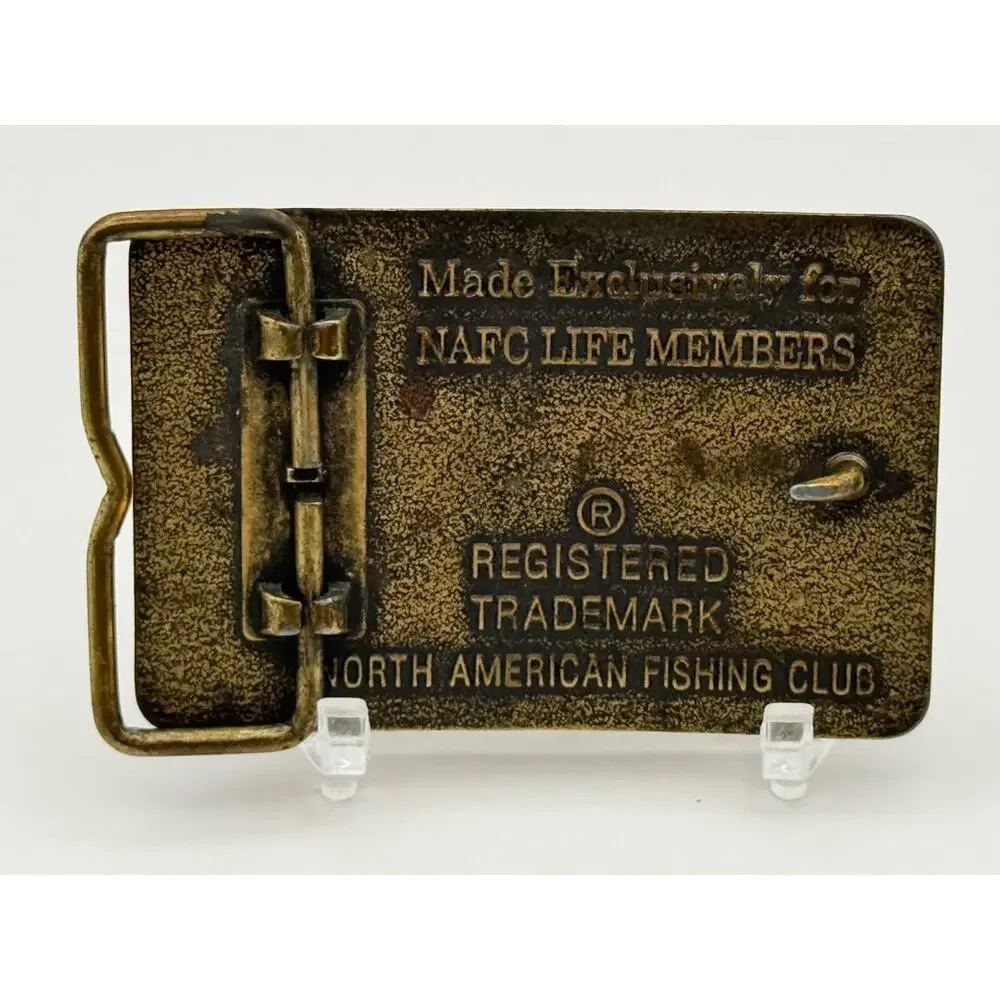 North American Fishing Club Life Member Personalized Belt Buckle